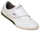 Lacoste Shua IV Strap White/Green Leather Trainers
