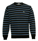 Sport Black and Blue Striped Sweater