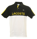 Sport Black, White and Yellow Polo Shirt