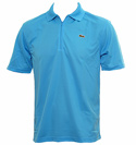 Sport Mid Blue 1/4 Zip Polo Shirt