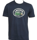 Sport Navy Slim Fit T-Shirt With Large Croc Logo