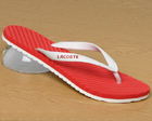Lacoste Spright Red/White Flop Flops