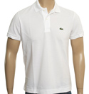 White Slim Fit Pique Polo Shirt