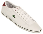 Lacoste Wyken HS White/Red Leather Trainers