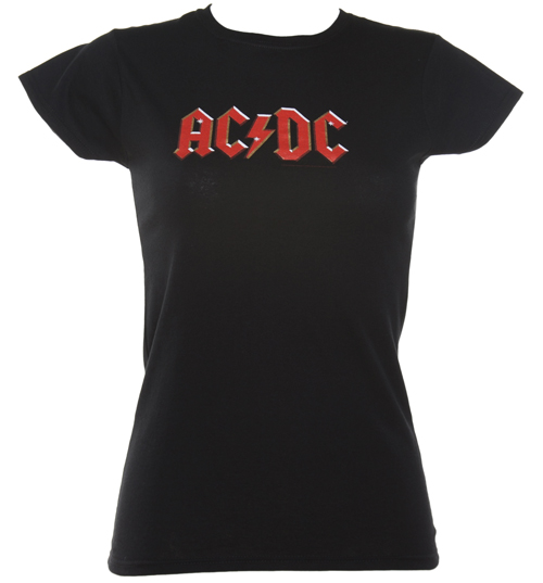 Black AC/DC Classic Logo T-Shirt