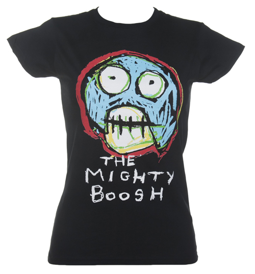 Black Mighty Boosh Sketch Logo T-Shirt