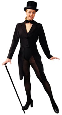 ladies Black Tailcoat (UK size 8)