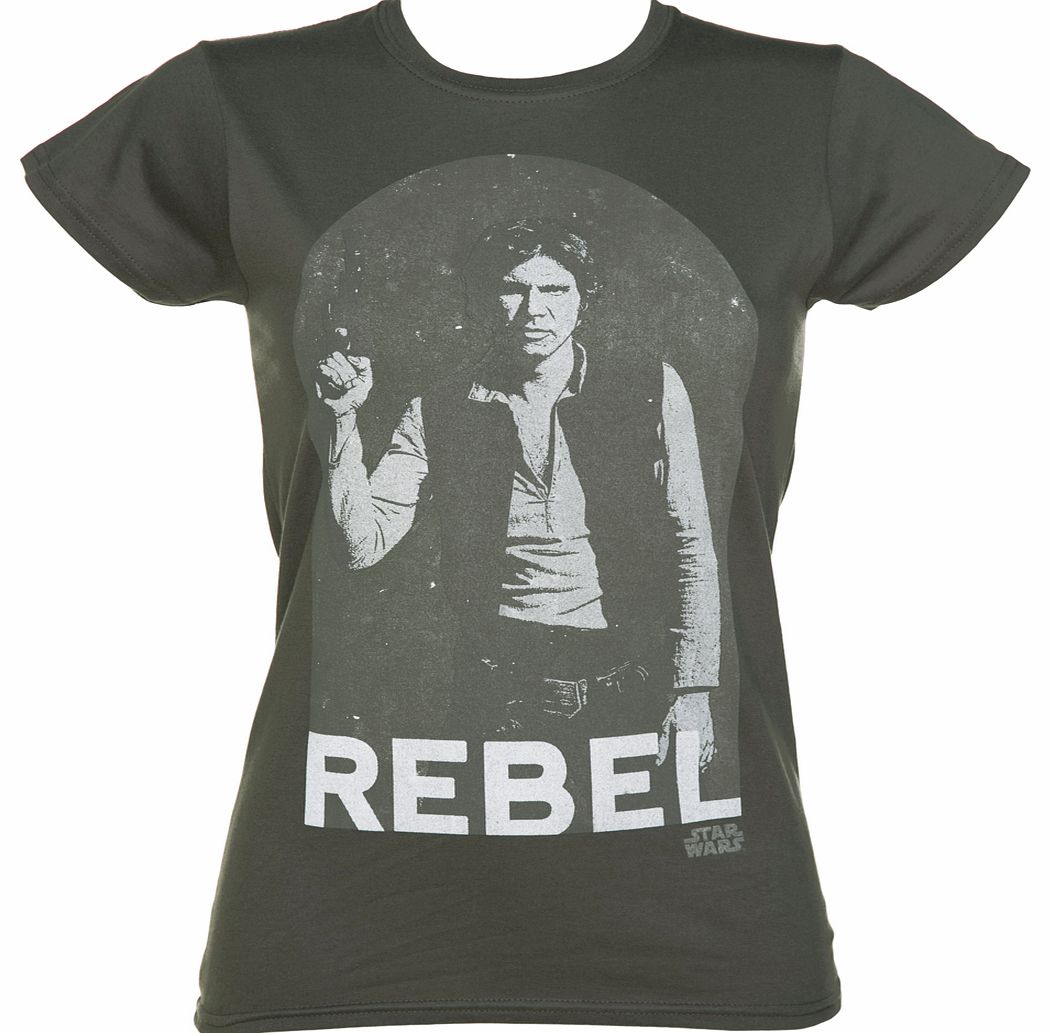 Charcoal Han Solo Rebel Star Wars T-Shirt