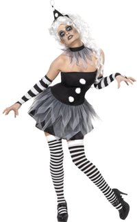 Ladies Costume: Cirque Sinister Pierrot (M)