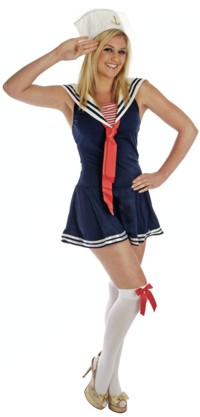 ladies Costume: Sailor Girl (Size X-Small)