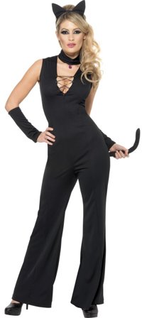 Ladies Halloween: Pussy Galore Catsuit (Small)