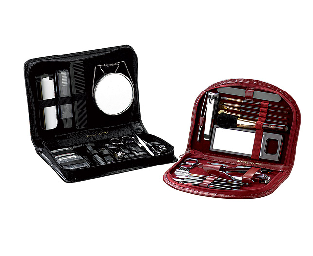 Ladies Leather Care Kit Burgundy Plain