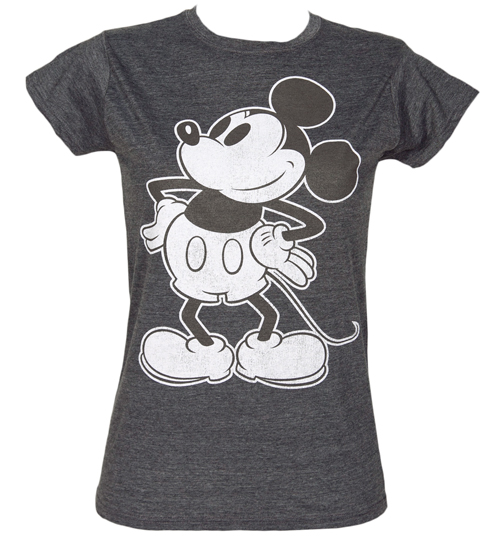 Mickey Mouse Black and White T-Shirt