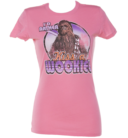 Pink Id Rather Kiss A Wookie Star