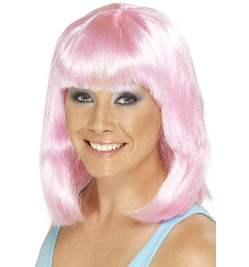 Pink Retro Wig