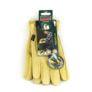 Ladies Premium Leather Gardening Glove Yellow