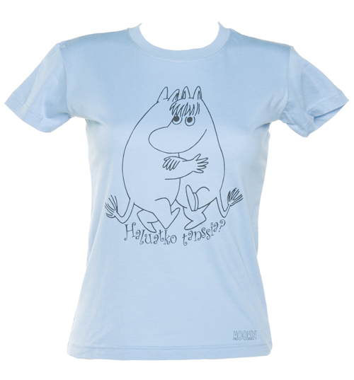 Sky Blue Wanna Dance Moomins T-Shirt