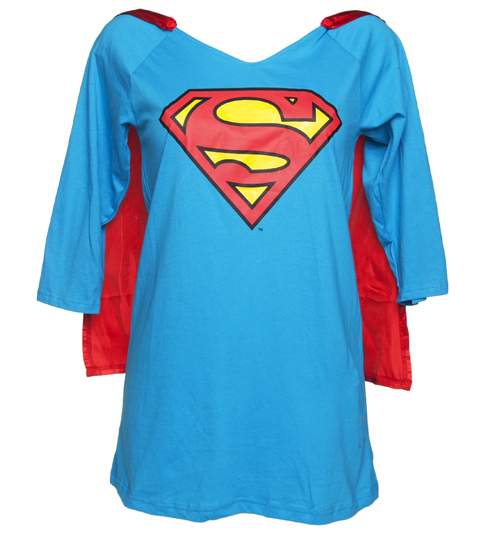 Supergirl Night Dress With Cape