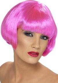 ladies Wig - Babe (Neon Pink)
