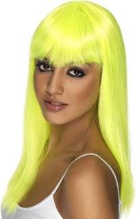 ladies Wig - Glamourama (Neon Yellow)