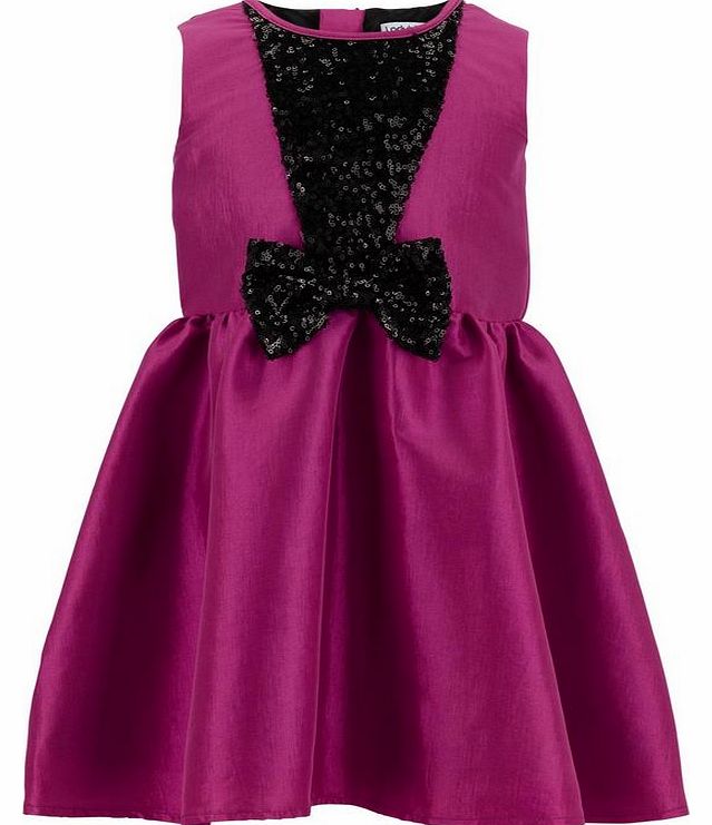 Ladybird Girls Sequin Taffeta Party Dress In Pink