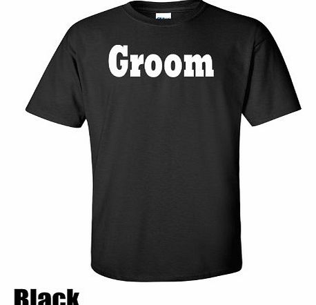 One Word, Groom, Premium T-Shirt Black Medium