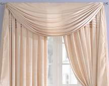 LAI faux silk pleated curtains
