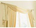 LAI faux silk scarf valance