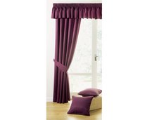 LAI honeycomb lined curtains and tie-backs