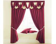 LAI satin plain dyed unlined curtains