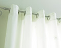 LAI starburst ring-top voile curtains