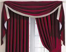 velour pleated curtains