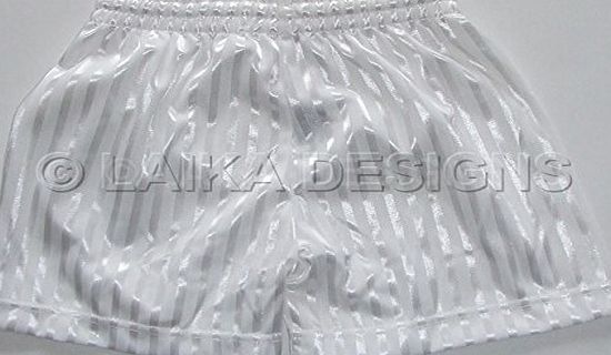 Laika Designs School Uniform Sports P.E. Football Shadow Stripe Shorts - Boys amp; Girls White XXL