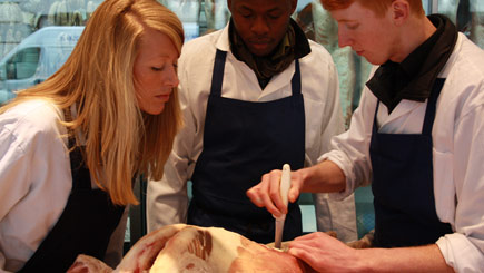 Lamb Butchery Masterclass at Jamie Olivers