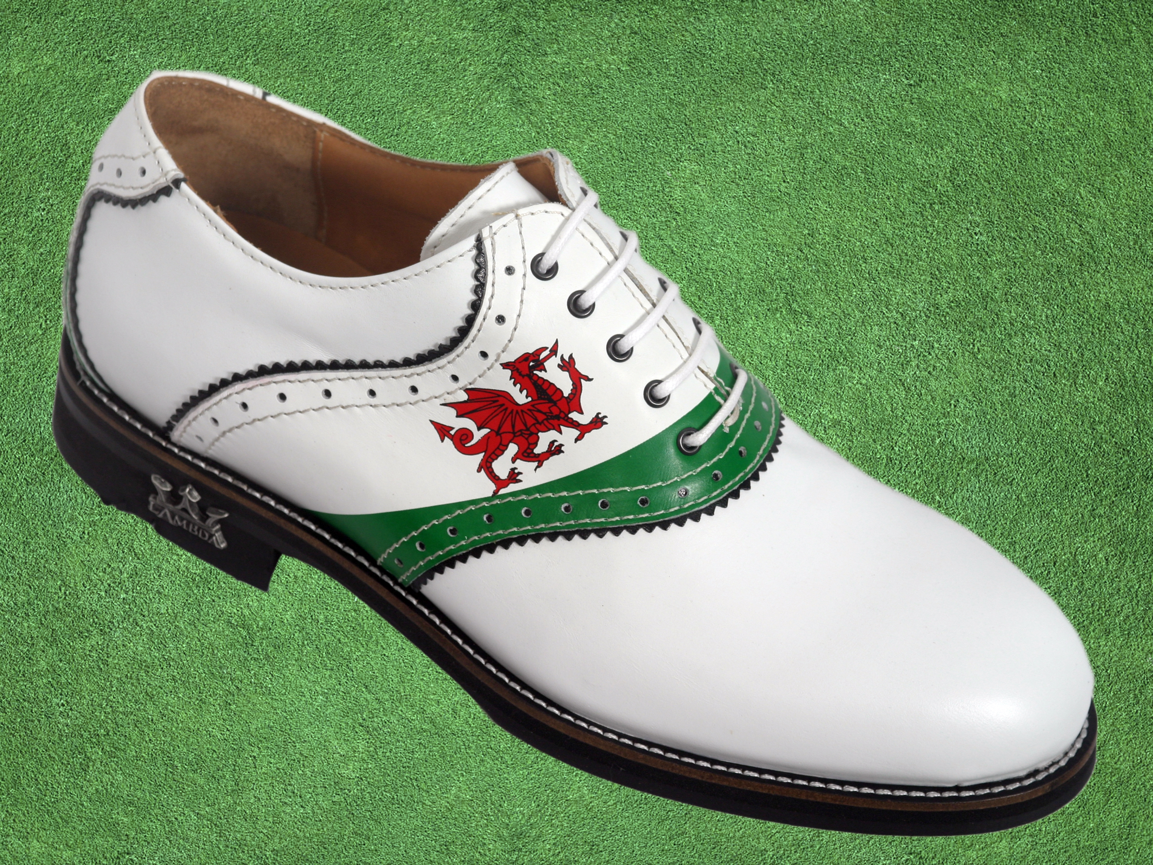 Lambda Golf Imperia Welsh Flag Golf Shoe