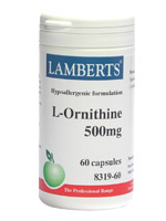 Lamberts L-Ornithine 500mg 60 capsules