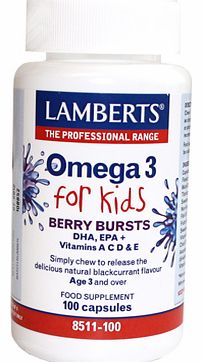 Omega 3 Berry Bursts For Kids (100)