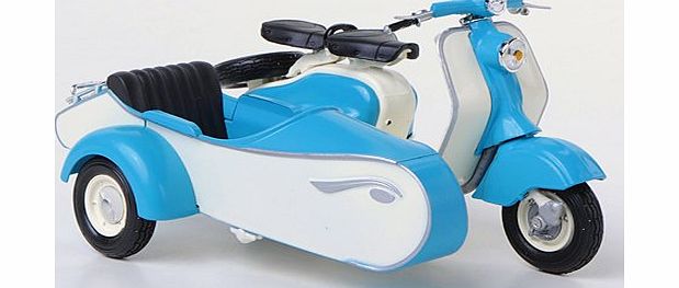 Lambretta LD 125, blue/white with sidecar , 1958, Model Car, Ready-made, Solido 1:18