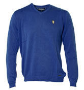 Royal Blue V-Neck Sweater