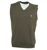 Taupe V-Neck Tank Top
