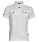 White Jersey Polo Shirt