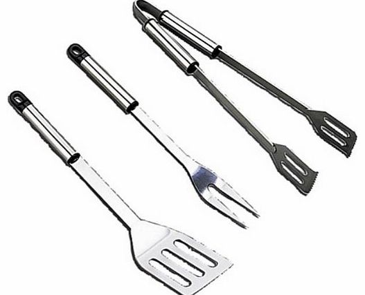 Landmann 0204 Stainless Steel Stainless Steel Barbecue Tool Set (3 Pieces)