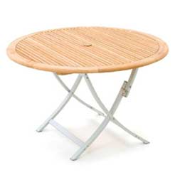 Wood and Aluminium Table