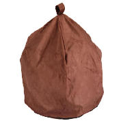 Large Bean Bag Faux Suede, Chocolate 6Cft