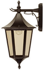 Large Java wall lantern with top arm Outdoor