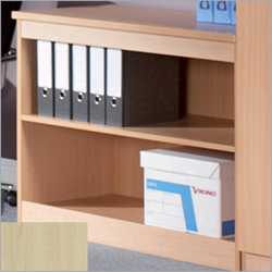 Maple-Effect Desk High Bookcase - Maple