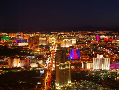 Las Vegas City Lights Flight with Limo Transport