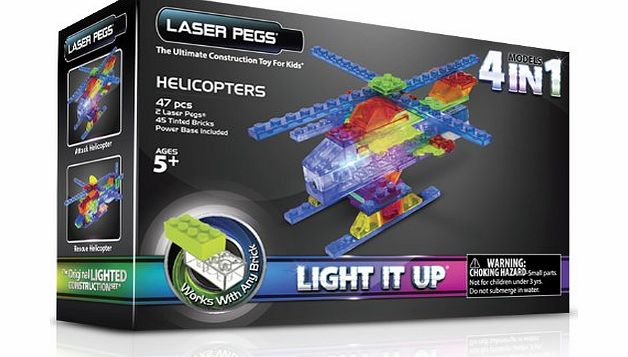 Laser Pegs 4-in-1 MPS Helicopter Construction Set
