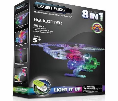 Laser Pegs 8-in-1 Helicopter Construction Set