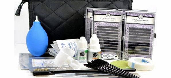 lash kit Professional Eyelash Extension Kit Semi Permanent Individual False Eye Lashes C CURL